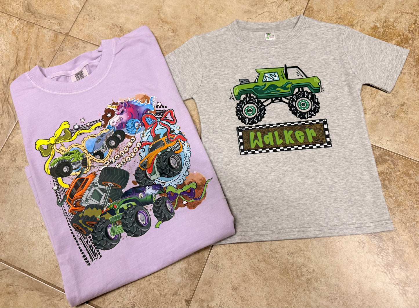 Monster Truck Name Plate Tee
