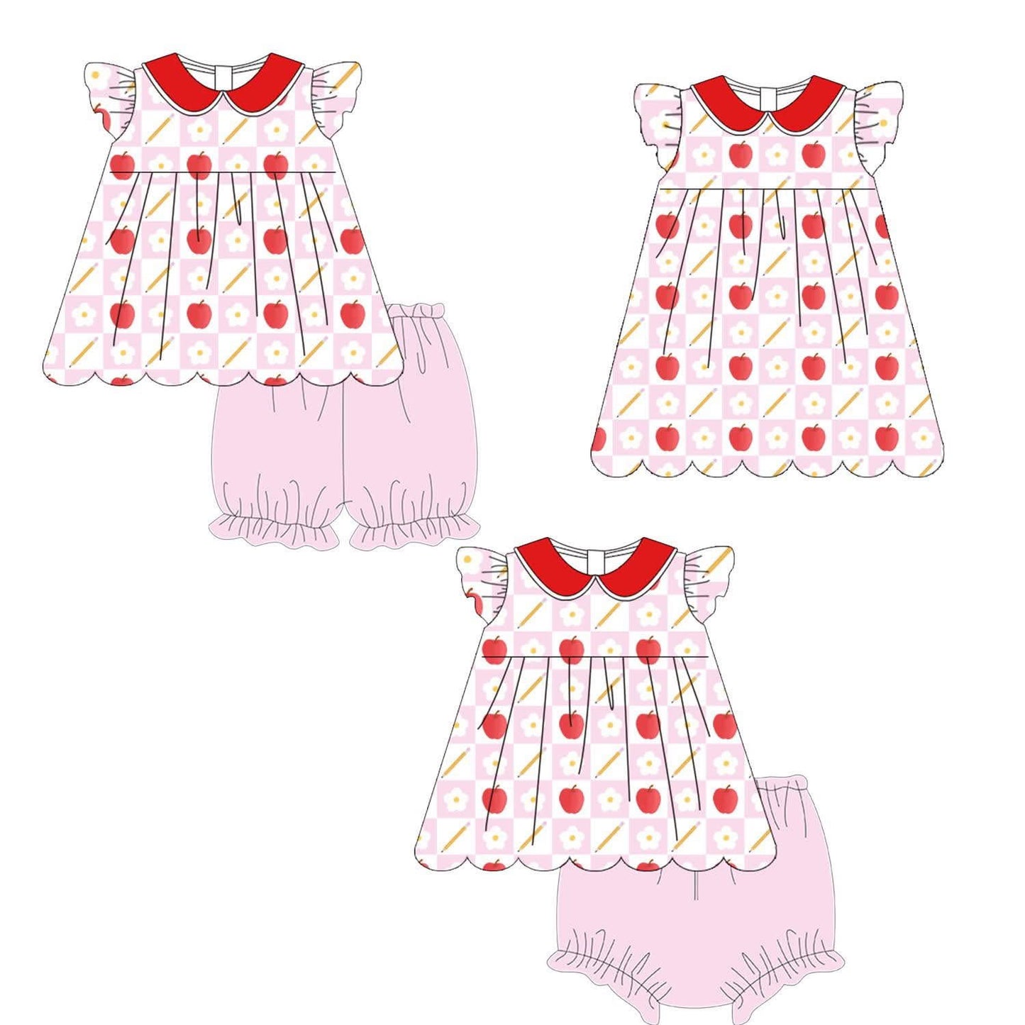 Back to School Scalloped Sets