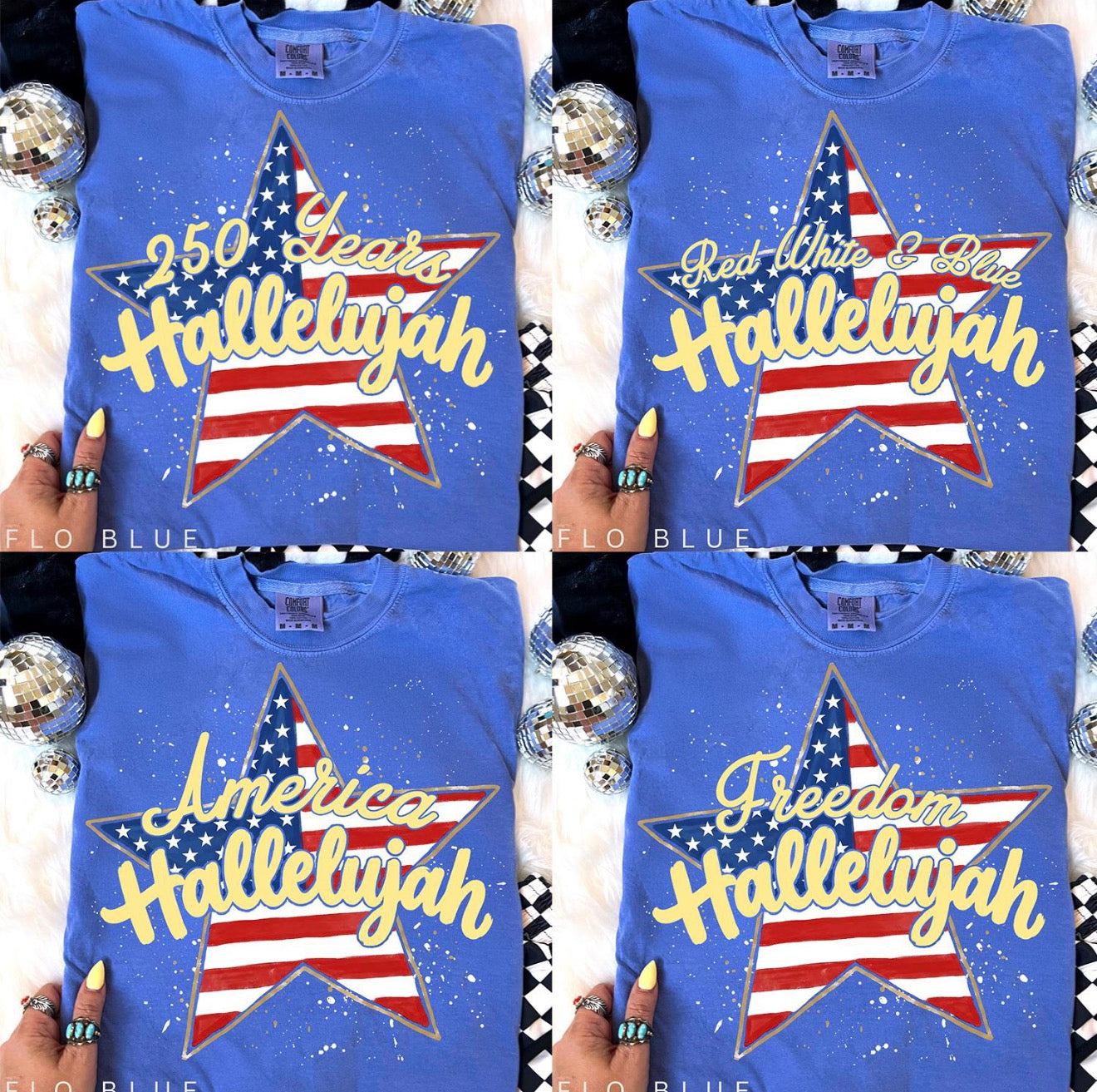 Hallelujah Patriotic Tee