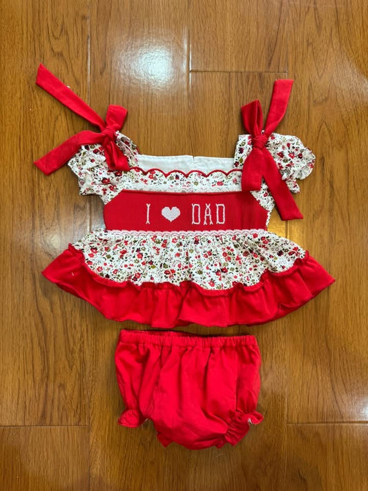 I Love Dad Bloomer Set