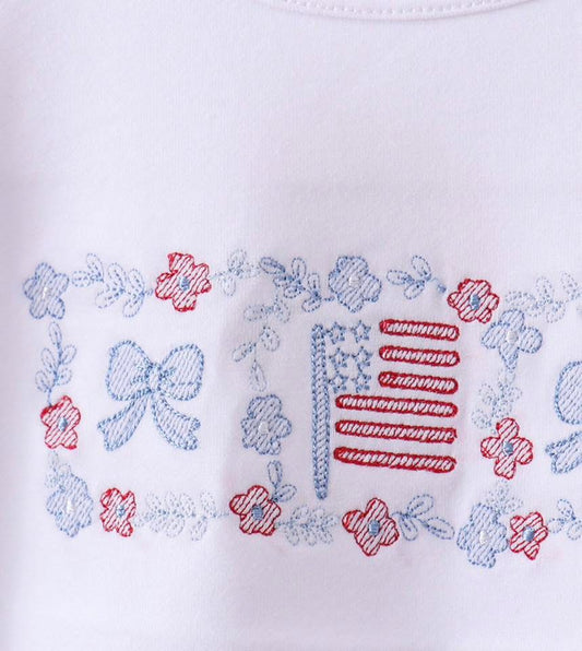 Patriotic Jacquard Lace Set