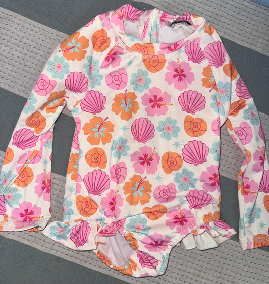 Seashells Rash Guard Swim
