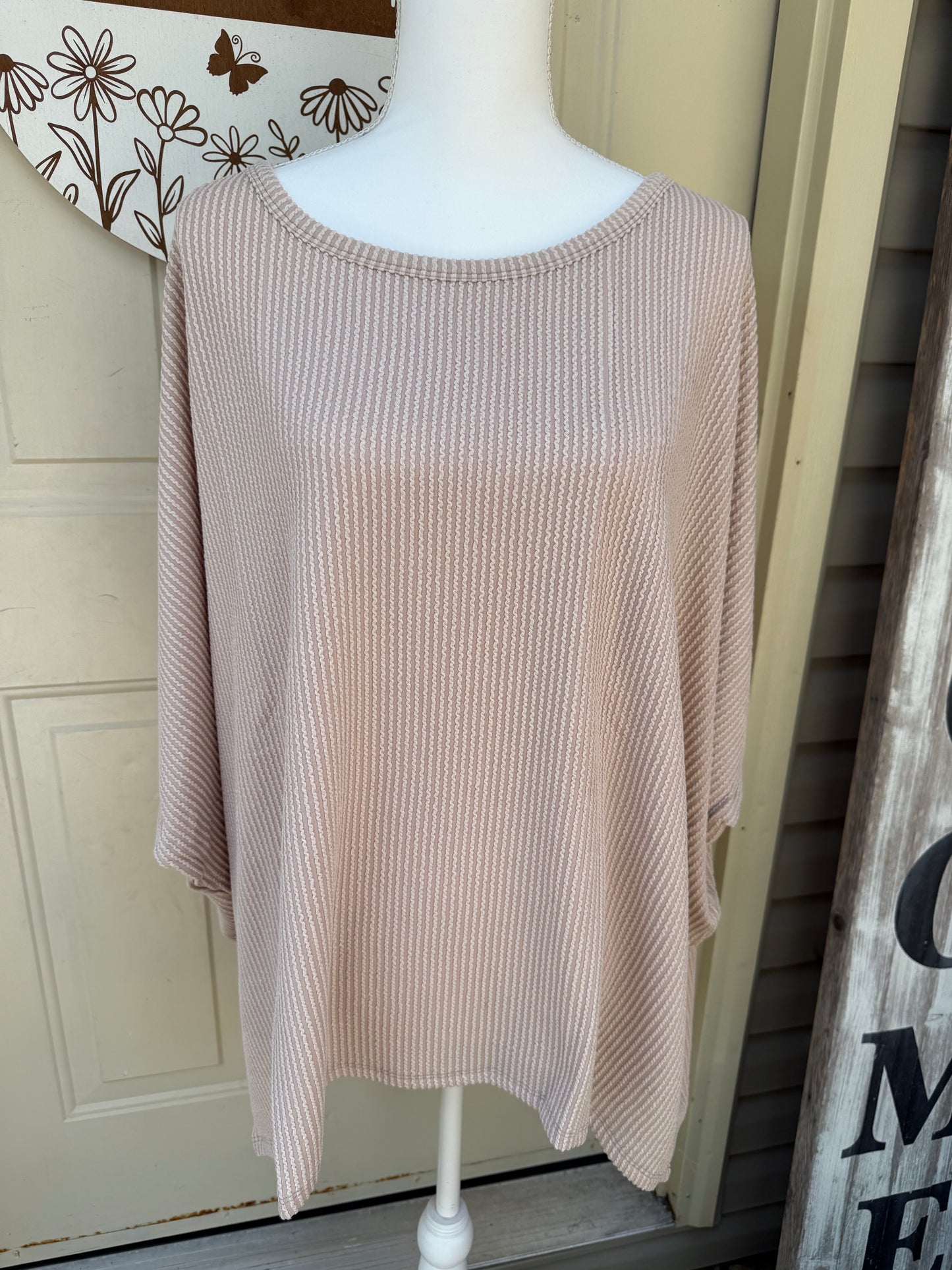 Plus Corded Top by Zenana