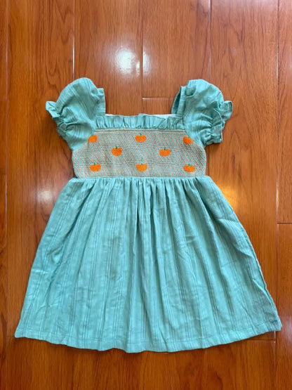 Smocked Pumpkins Dress