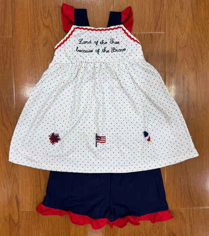 Girls Land of the Free French Knot