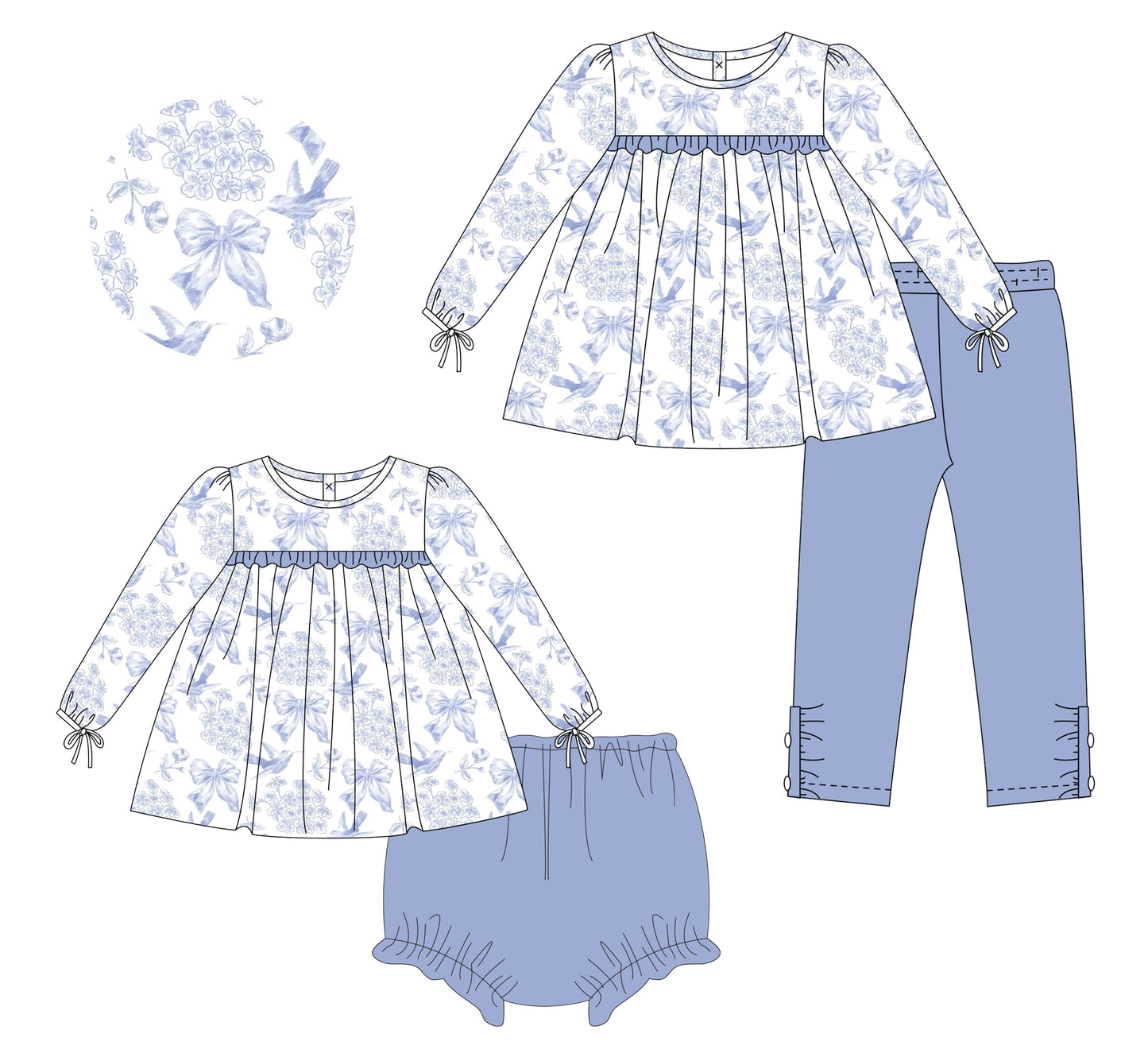 Hummingbird Floral Sets