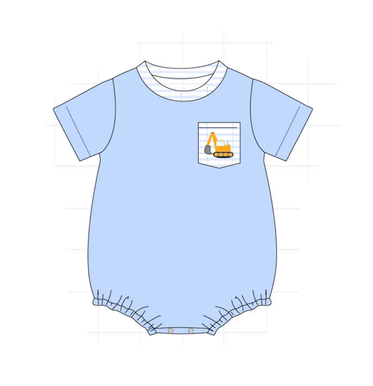 Blue Excavator Pocket Bubble