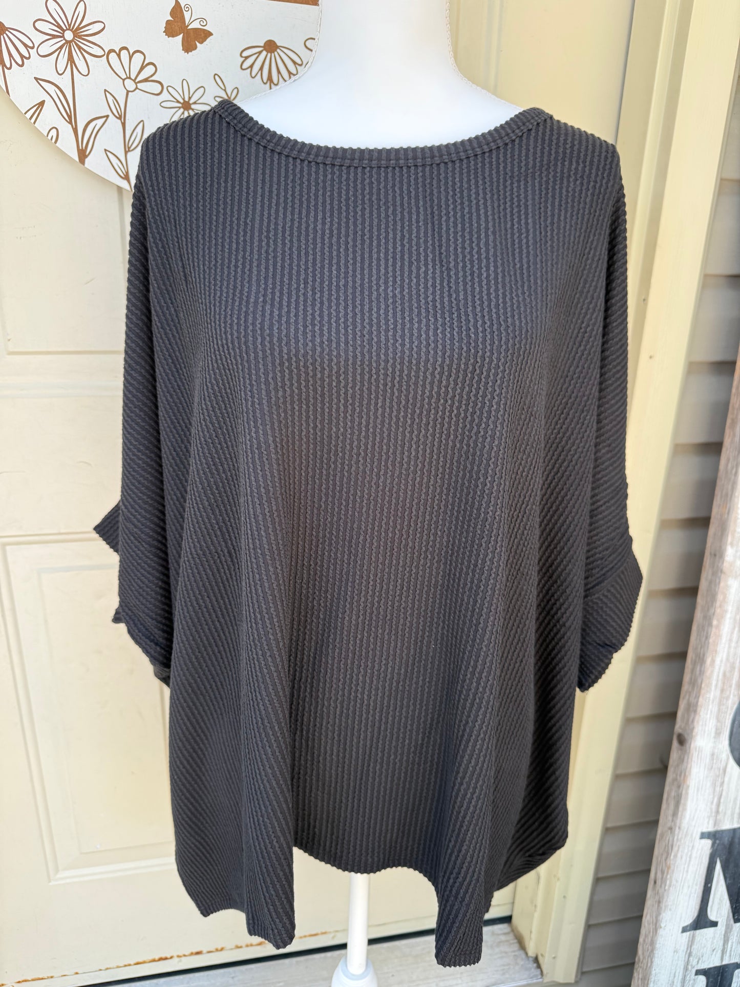 Plus Corded Top by Zenana