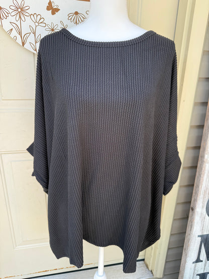 Plus Corded Top by Zenana