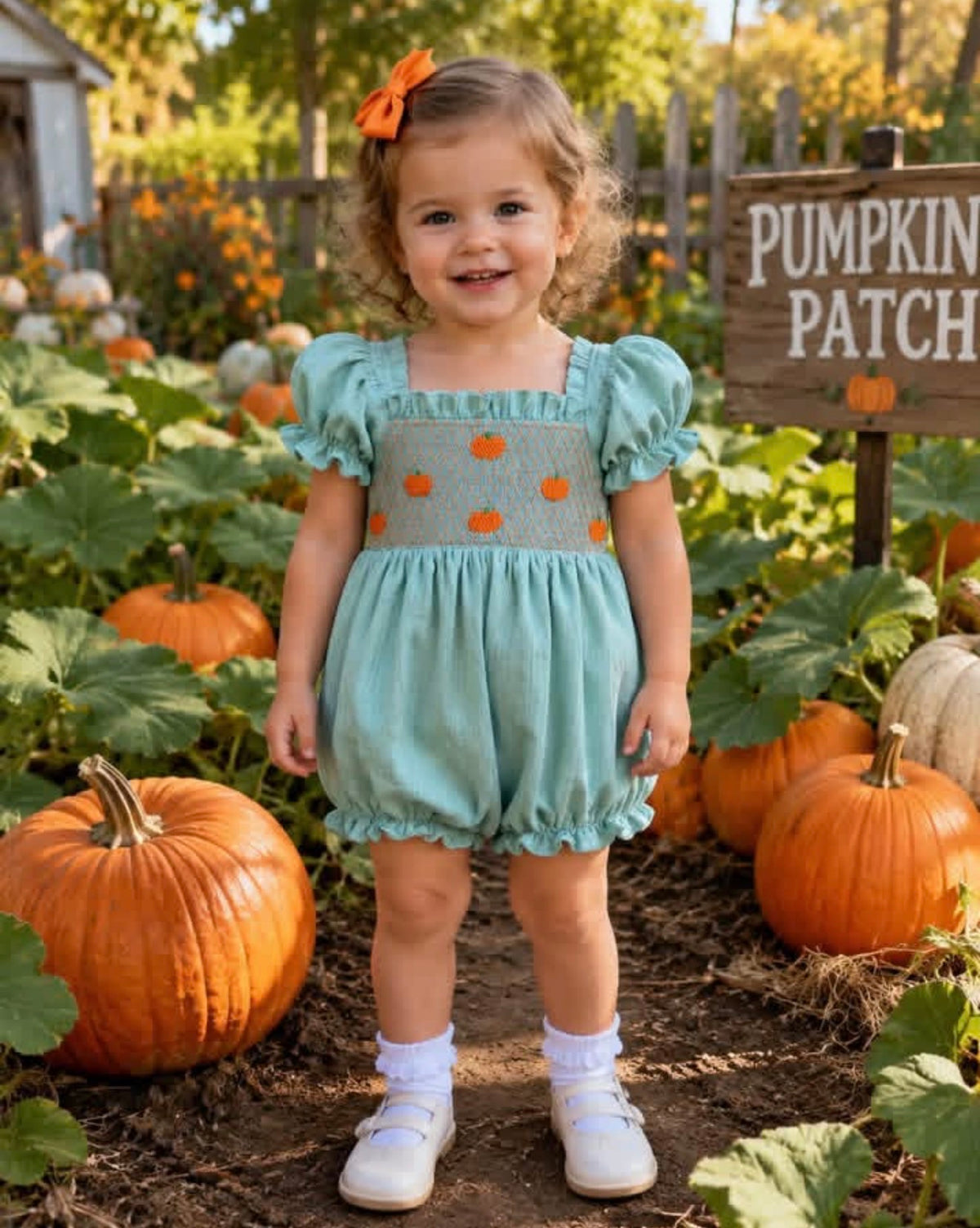 Smocked Pumpkins Bubble