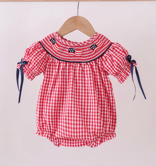 Smocked Woven Flag Bubble