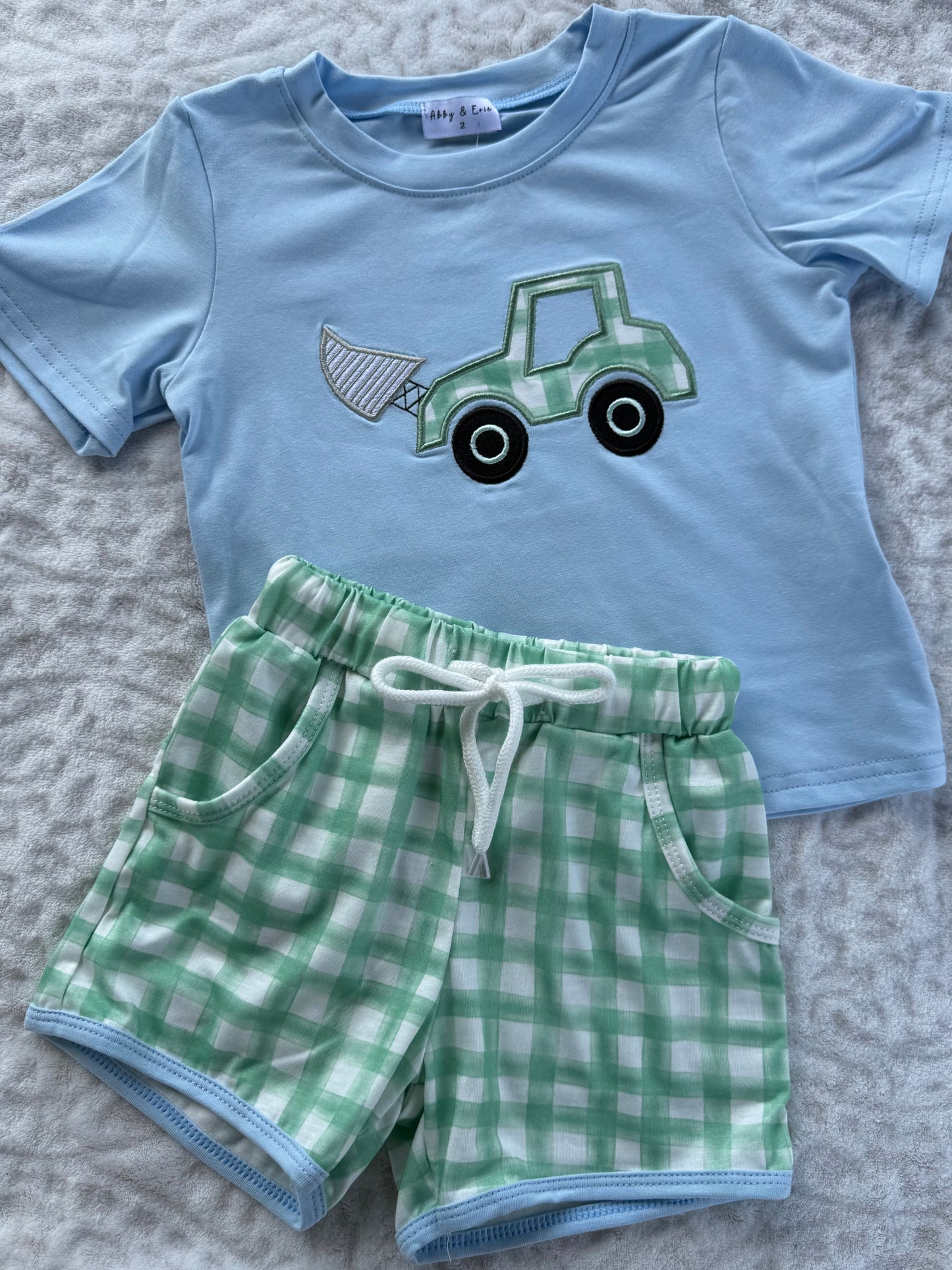 Blue / Green Gingham Equipment Set