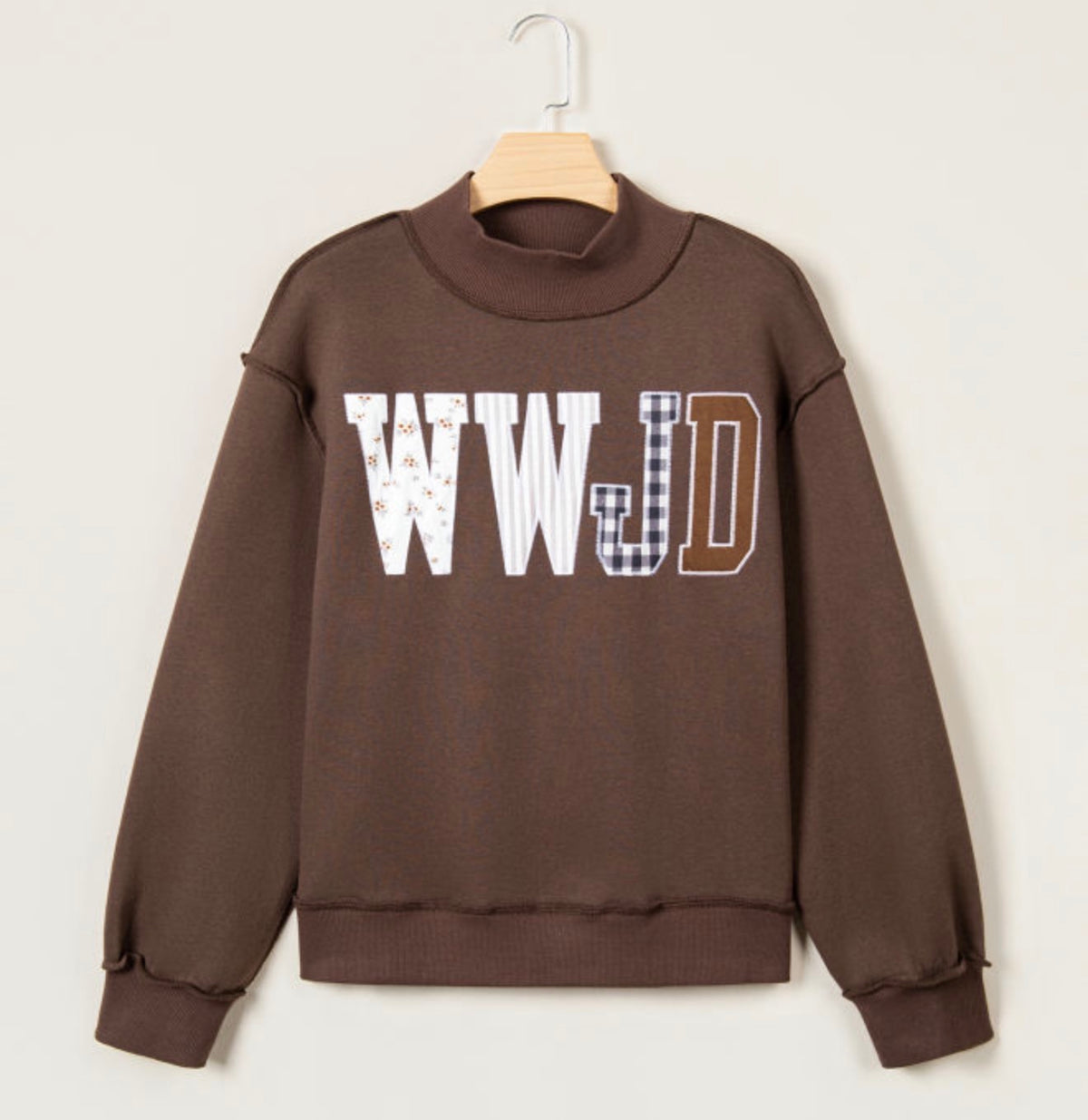 WWJD Patchwork Mock - Plus Size