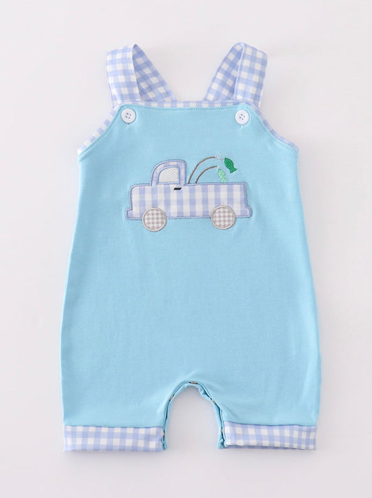 Blue Fishing Romper