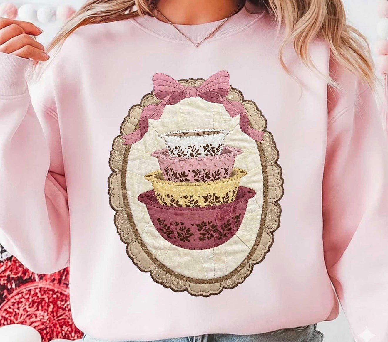 Vintage Pink Pyrex Sweatshirt