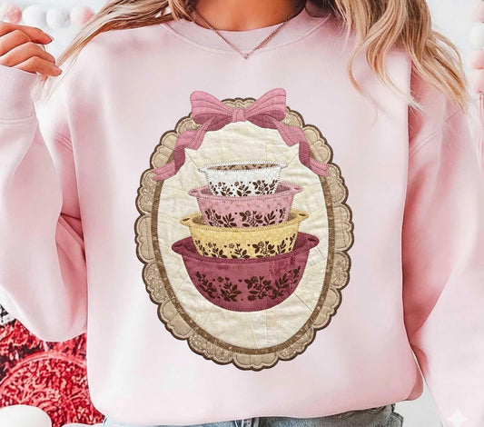 Vintage Pink Pyrex Sweatshirt