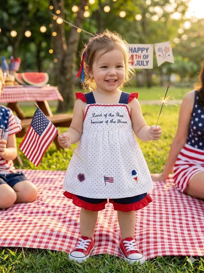 Girls Land of the Free French Knot