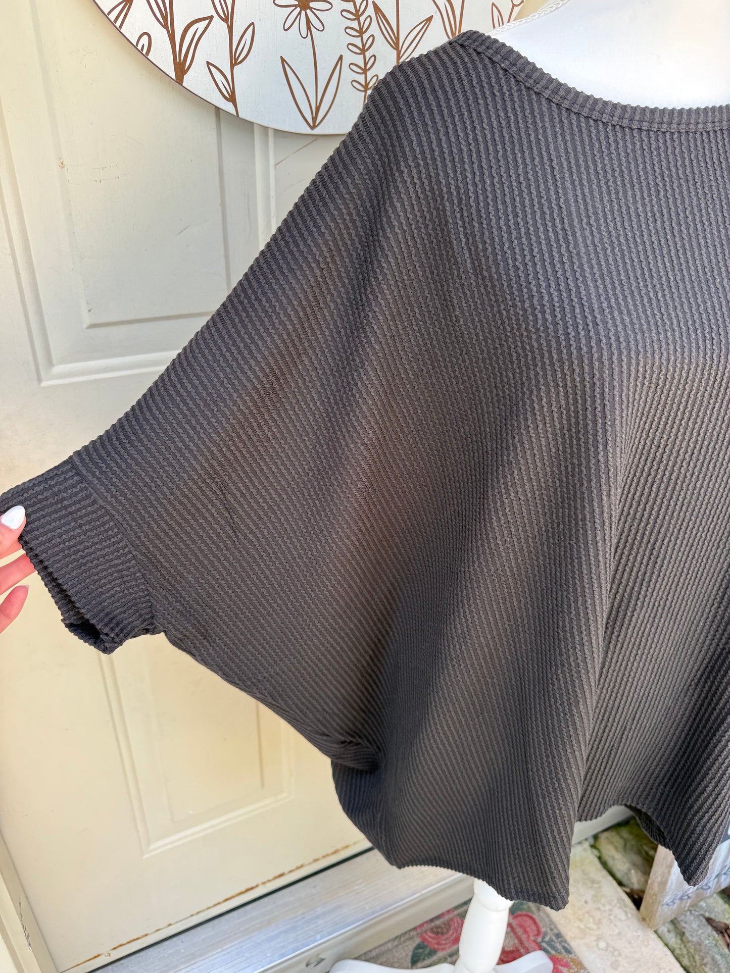 Plus Corded Top by Zenana