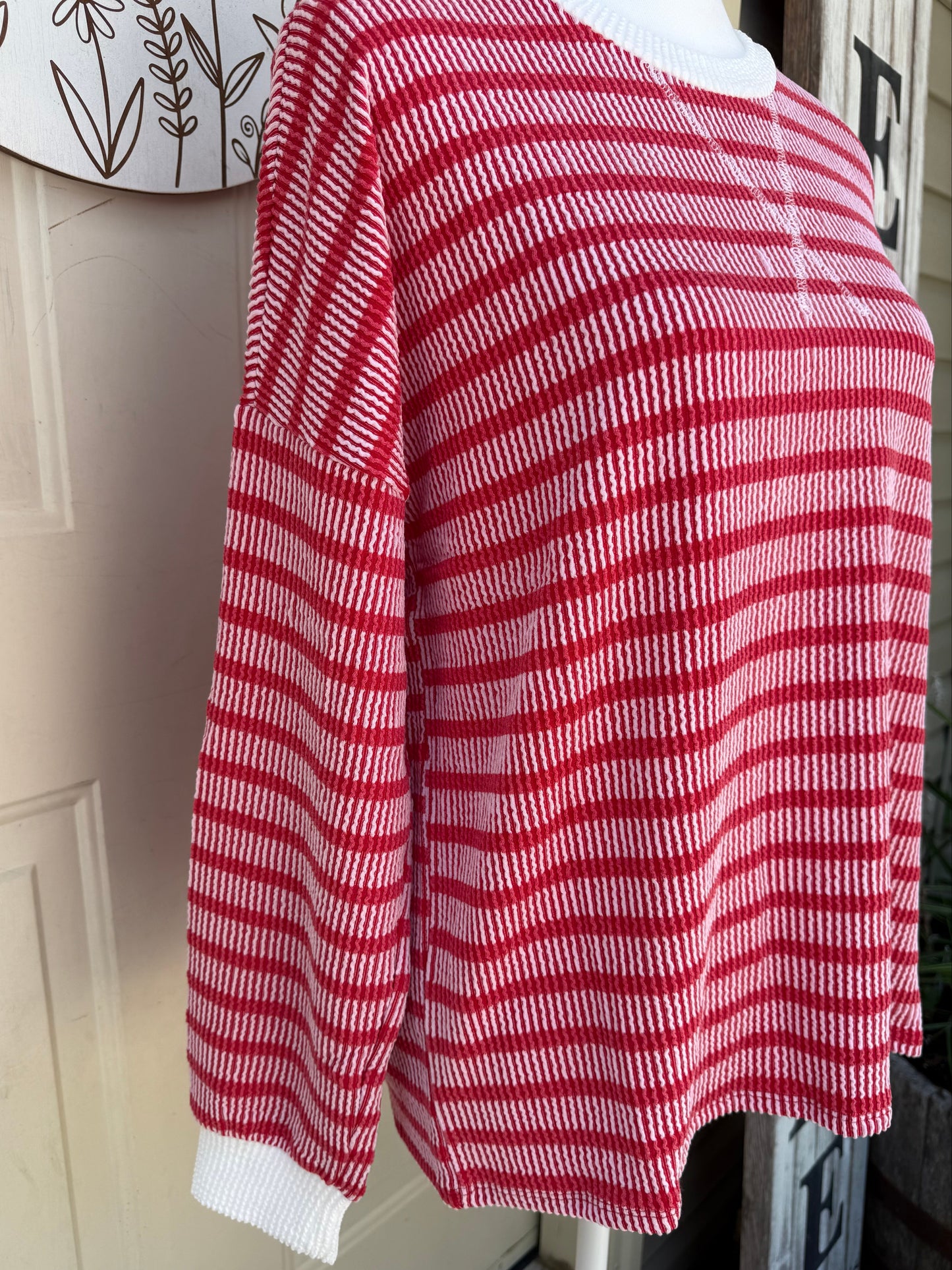 Red Game Day Stripes by Zenana