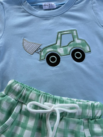 Blue / Green Gingham Equipment Set