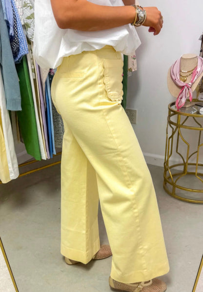Butter Scalloped Pants