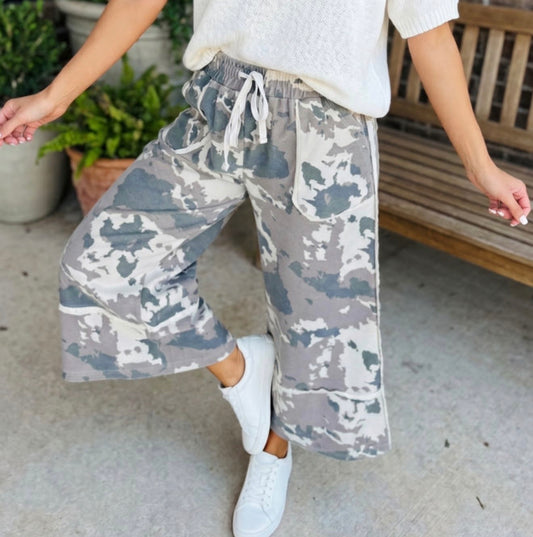 Camo Seamed Pants