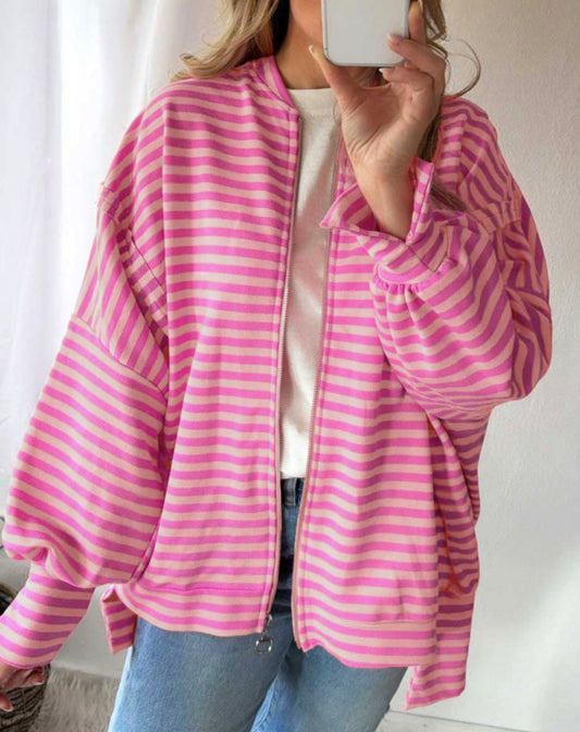 Pink Everyday Zip Cardi