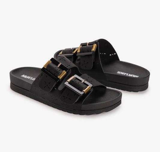 Mud Luks Black Petal Sandal