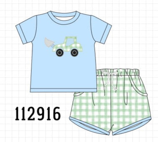 Blue / Green Gingham Equipment Set