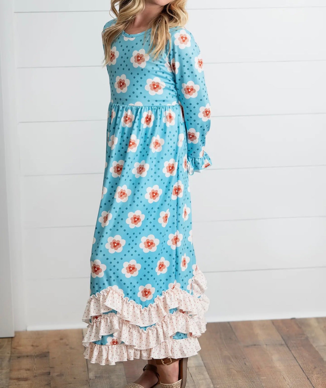 Girls Floral Maxi