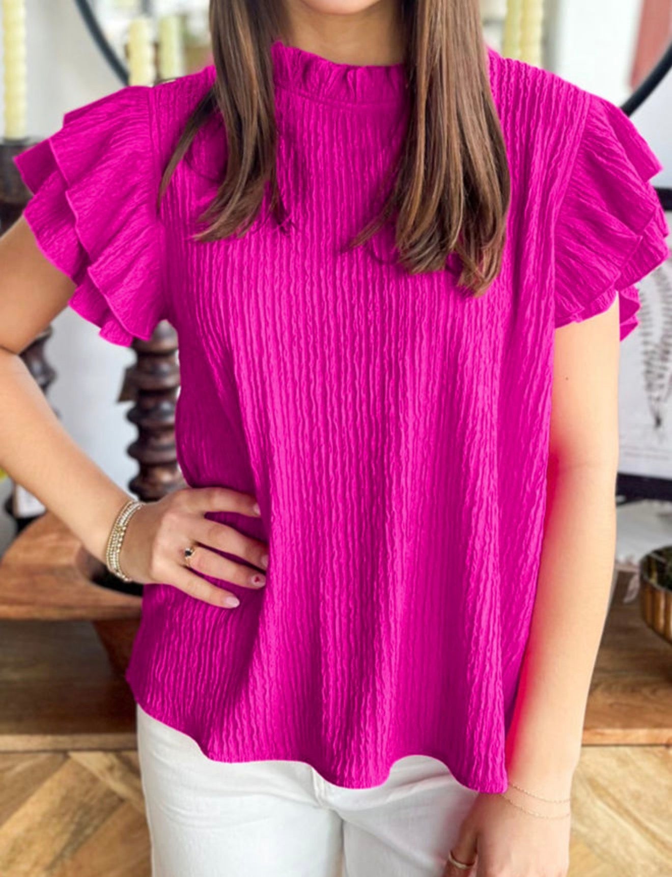 Hot Pink Blouse