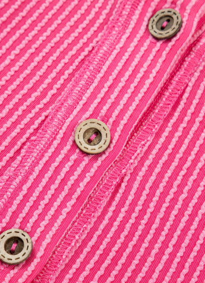 Summer Pink Corded Top