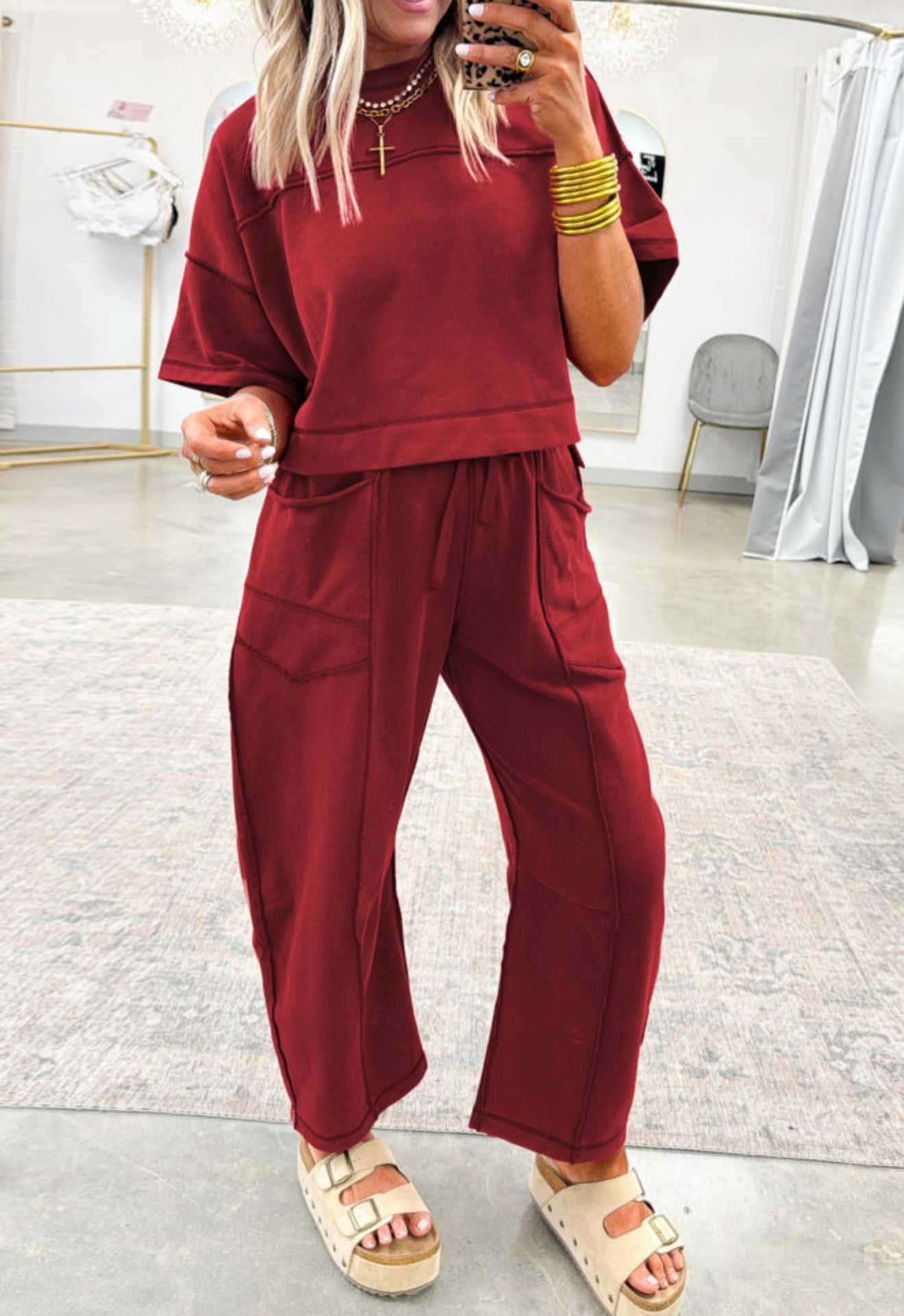 Boxy Tee / Barrel Pants Set