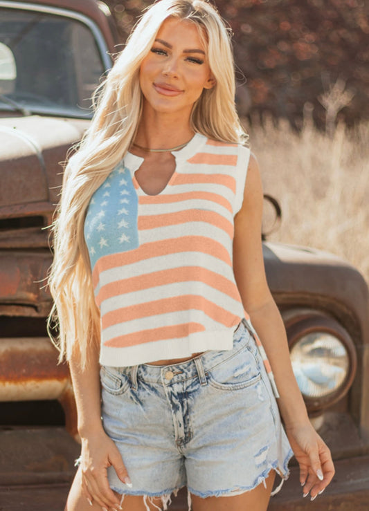 Crochet Flag Tank
