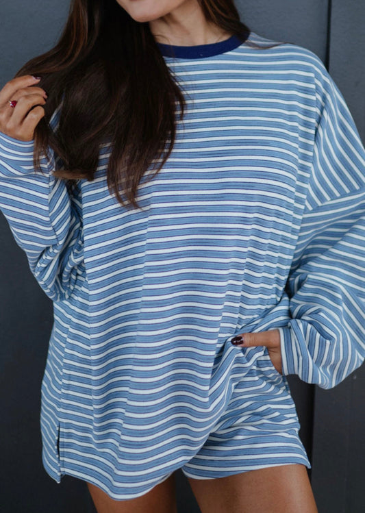 Sky Blue Stripes Set