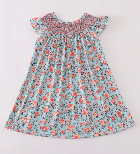 Rose Vines Smocked Dress