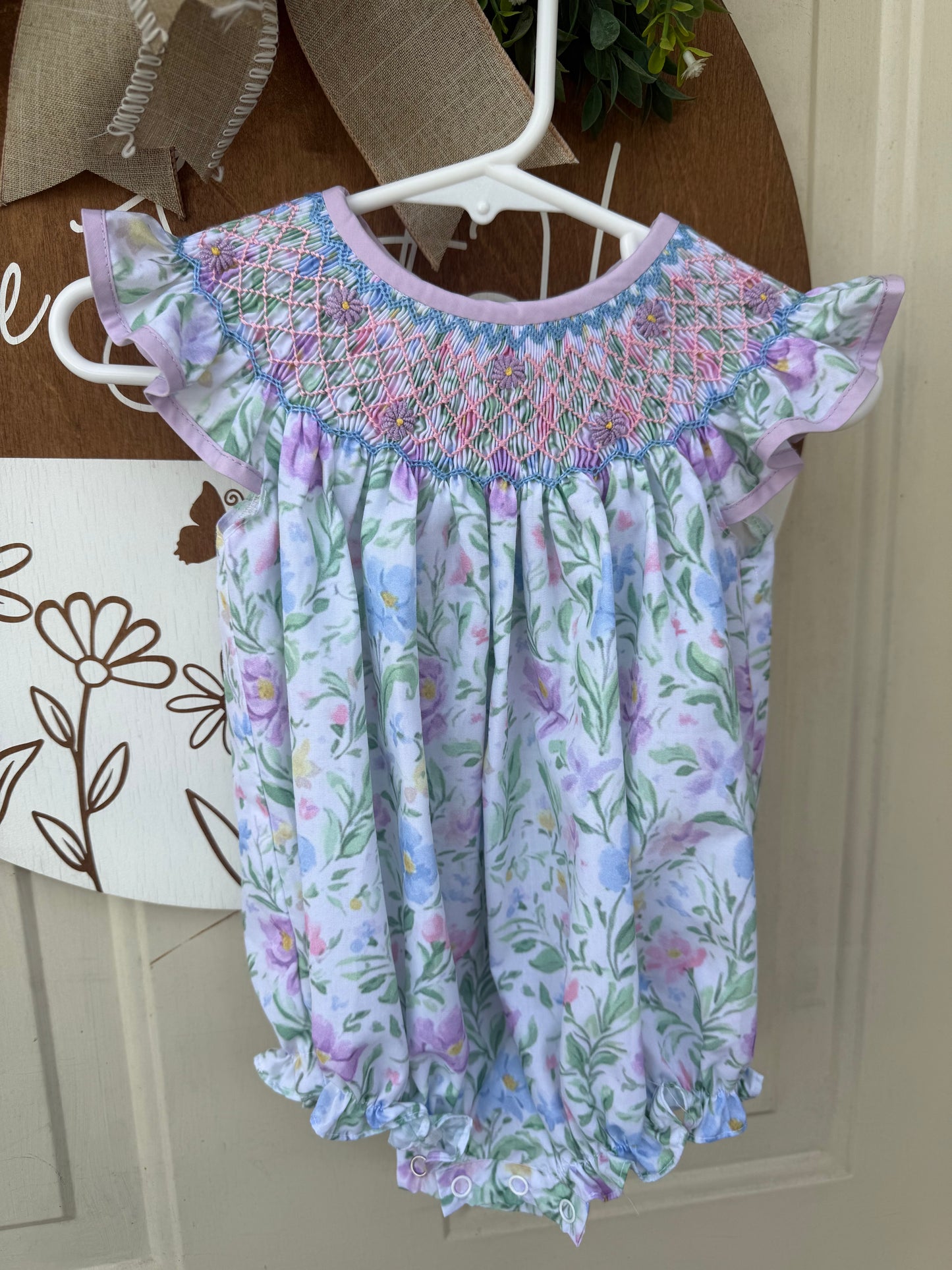 Smocked Pastel Spring Bubble