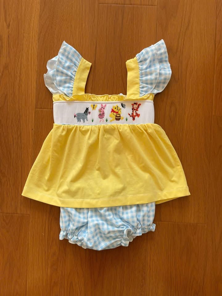 Pooh Bear Smock Bloomer