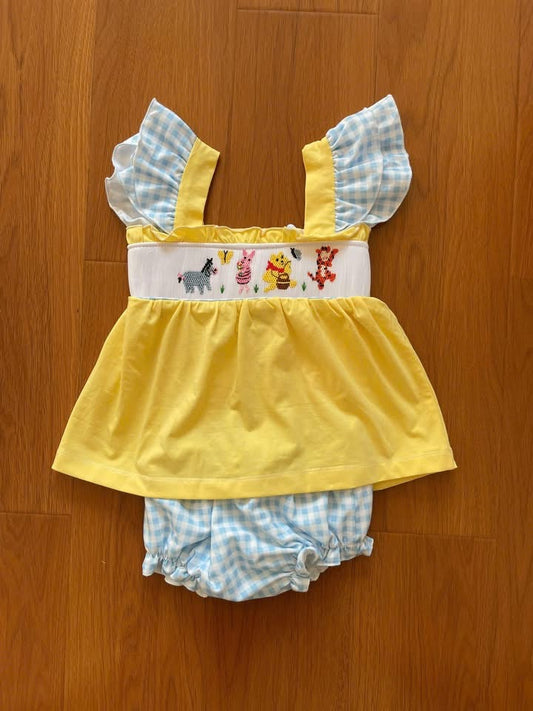 Pooh Bear Smock Bloomer