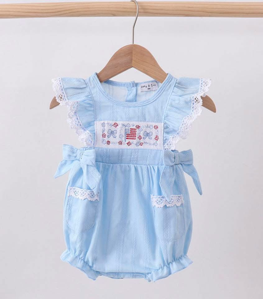 Patriotic Jacquard Lace Bubble