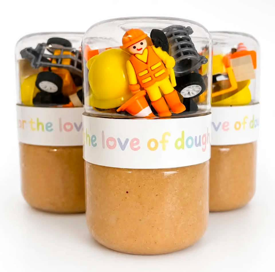 Play Dough Jar - Construction