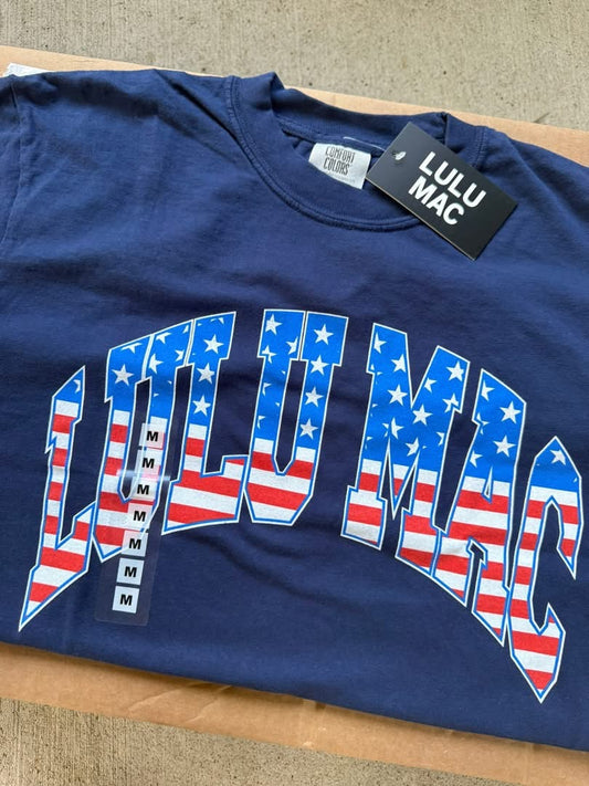 Lulu Mac Patriotic Stars Tee