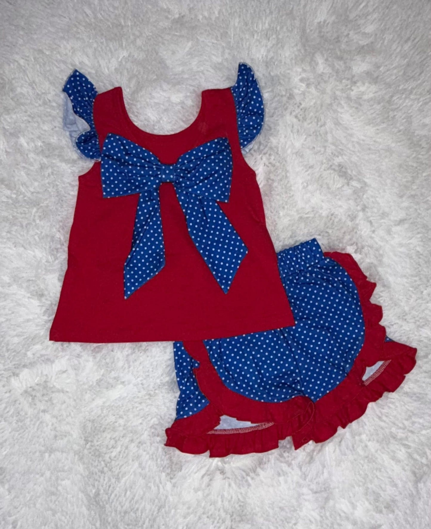 Patriotic Flag & Polka Dots
