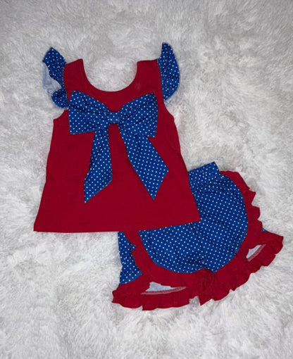 Patriotic Flag & Polka Dots