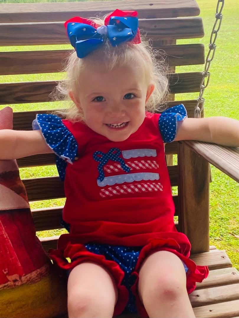 Patriotic Flag & Polka Dots