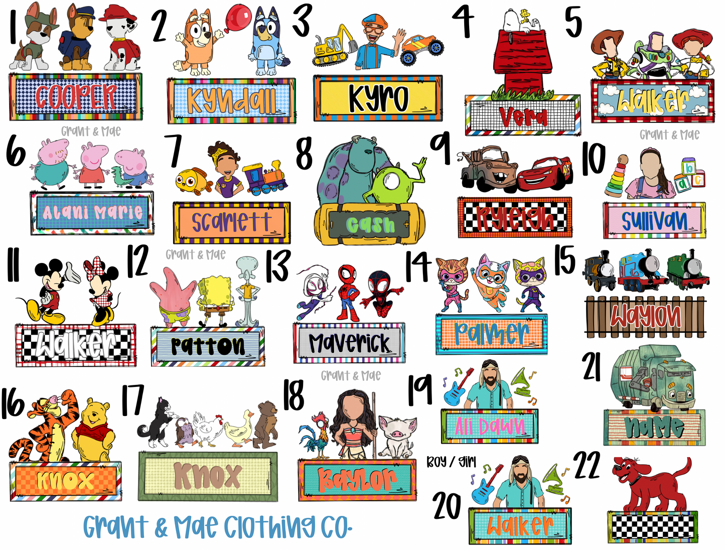 Character Tees