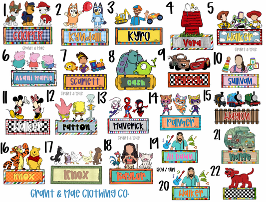 Character Tees