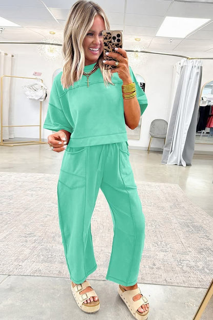 PREORDER - Boxy Tee / Barrel Pants Set