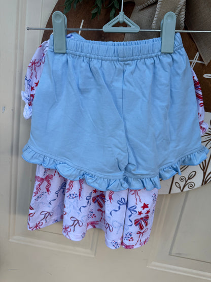 Patriotic Bows Short Set
