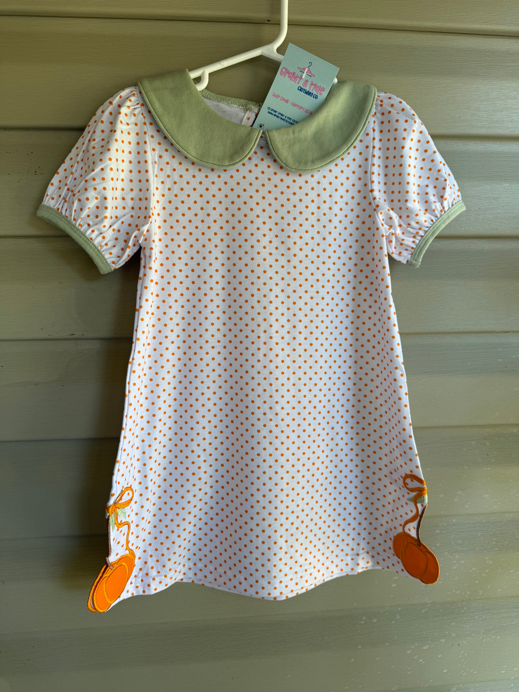 Polka Dot Pumpkin Dress